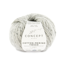 Katia Concept Cotton merino tweed 506 - Grijs