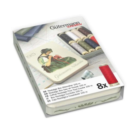 Gütermann 640950 Nostalgiedoos met 8 conen allesnaaigaren 100 meter