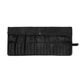 MUUD Elona. Handgemaakt leren oprolbare handwerketuit 20x68cm - kleur black