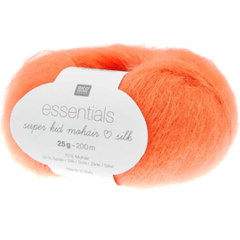 Rico Essentials Super Kid Mohair Loves  Silk 063 neon-orange