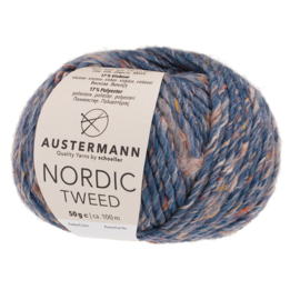 Austermann Nordic Tweed 08 jeansblauw