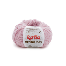 Katia Merino 100% 7 - Zeer licht bleekrood