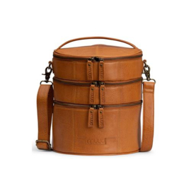 MUUD Bturn. Handgemaakt leren tas voor diverse projecten 27xØ25cm - kleur WHISKY