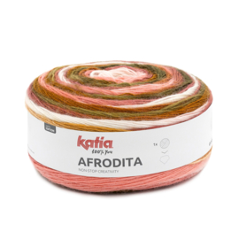 Katia Afrodita 304 - Groen-Kauwgom roze-Oranje