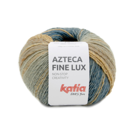Katia Azteca Fine Lux 410 - Groenblauw-Bruin-Kaki