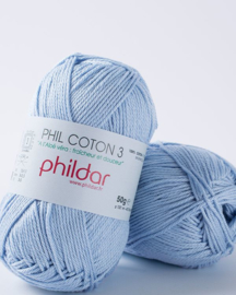 Phildar coton 3 Azur