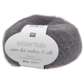 Rico Essentials Super Kid Mohair Loves  Silk 055  grey