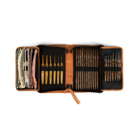 MUUD Effi. Handgemaakt leren handwerketuit 22x15x6cm - kleur WHISKY