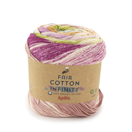 Fair Cotton Infinity 108 - Lila-Pistache-Blauw
