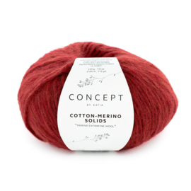 Katia Concept Cotton Merino Solids 65 - Bordeauxrood