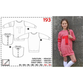 Patroon ABACADABRA Trui-blouse kraagje (0193)