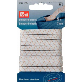 PRYM STANDAARD ELASTIEK 7MM WIT