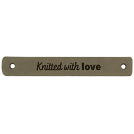 Durable 020.1189 Leren Label Knitted with Love 7 x 1 cm - Kleur 002