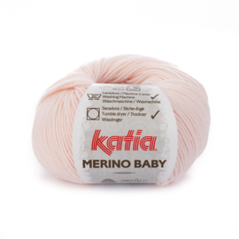 Katia Merino Baby 7 - Zeer licht bleekrood