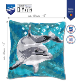 KRUISSTEEKKUSSEN KIT DOLFIJN