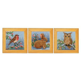 MINIATUUR KIT WINTERDIEREN SET VAN 3