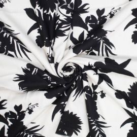 WOVEN VI/LI BLACK FLOWERS kl 10