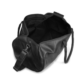 MUUD Drew XL. Handgemaakt leren weekendtas 60xØ34 - kleur black
