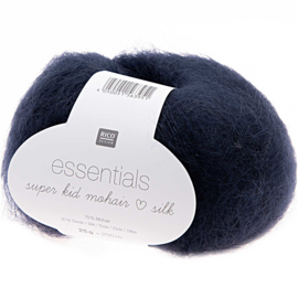 Rico Essentials Super Kid Mohair Loves  Silk 024 Navy