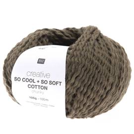 Rico Design Creative So Cool + So Soft Katoen chunky  OLIVE