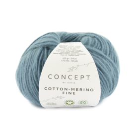 Katia Concept Cotton merino Fine 95 - Groenblauw
