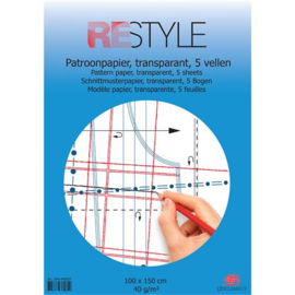 Restyle 044.440007 Patroonpapier vellen 100x150cm - 5 stuks