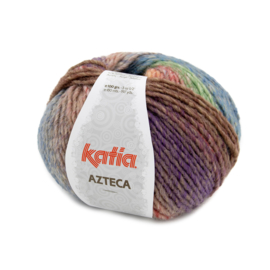 Katia Azteca 7876 - Lila-Groen-Oranje-Bruin