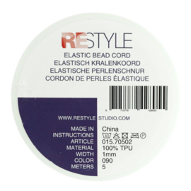 Restyle 015.70502 elastisch kralenkoord 1 mm, 4 meter