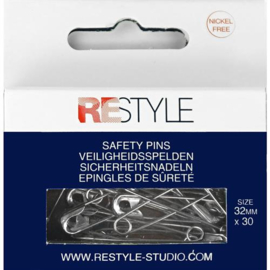 ReStyle 015.10206 Veiligheidsspelden 32 mm, 30 stuks