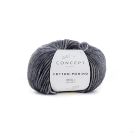 Katia Concept Cotton - Merino 107 - Donker grijs