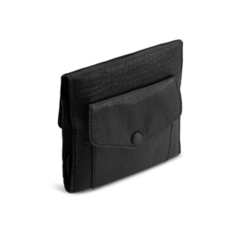 MUUD Civ. Handgemaakt leren etuit 14 x 14 cm - kleur black