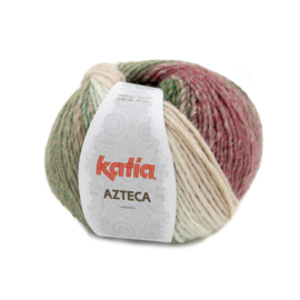 Katia Azteca 7875 - Ecru-Groen-Bleekrood-Bruin