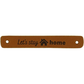 Durable 020.1191 Leren Label Let's Stay Home 7 x 1 cm - Kleur 004