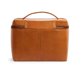 MUUD Lexi. Handgemaakt leren ruime handwerktas. 20x26cm - kleur WHISKY