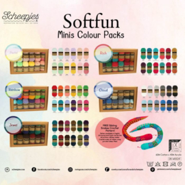 Scheepjes Softfun colour pack 12x20g - 5st - Jewel