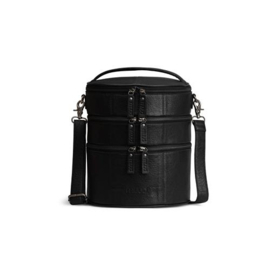 MUUD Bturn. Handgemaakt leren tas voor diverse projecten 27xØ25cm - kleur black