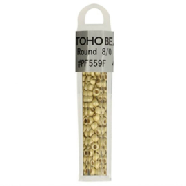 Toho glaskralen rond 8-0-6 x 4G kl pf559f