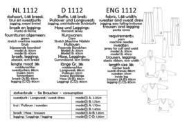 IT'S A FITS PATTERN Sweatjurk (1112)