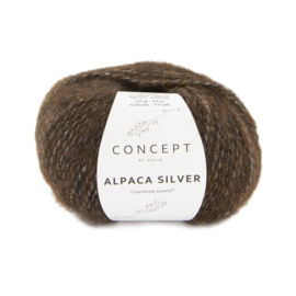 Katia Concept Alpaca Silver 275-Donker bruin-Zilver