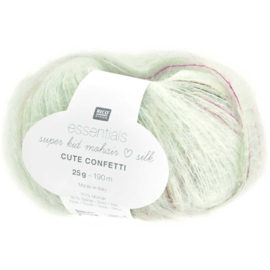 Rico Design Essentials Super Kid Mohair Loves Silk Cute Confetti summer