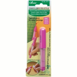 Clover Chaco Liner Pen Style Pink