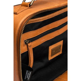 MUUD Lilly. Handgemaakt leren breitas 15x22x9cm - kleur WHISKY