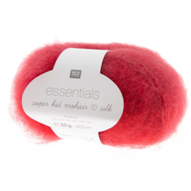 Rico Essentials Super Kid Mohair Loves  Silk 039 Cherry