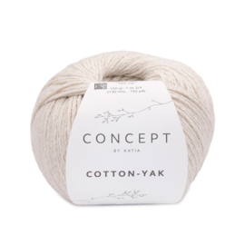 Katia Concept Cotton-Yak 138 - Licht ivoorkleurig