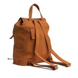 MUUD Gimo. Handgemaakt leren rugzak 38x39cm - kleur WHISKY