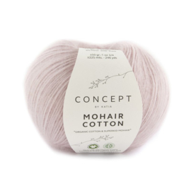 Haakpakket Gehaakte trui met boothals Mohair-Cotton