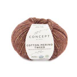 Katia Concept Cotton merino tweed 500 - Rood