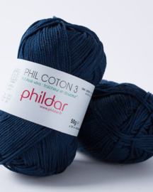 Phildar coton 3 Naval