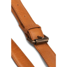 MUUD Caia. Handgemaakt leren tassen handvat 127-150 x 2 cm - kleur WHISKY