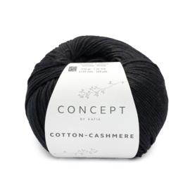 Katia Concept Cotton-Cashmere 89 - Zwart